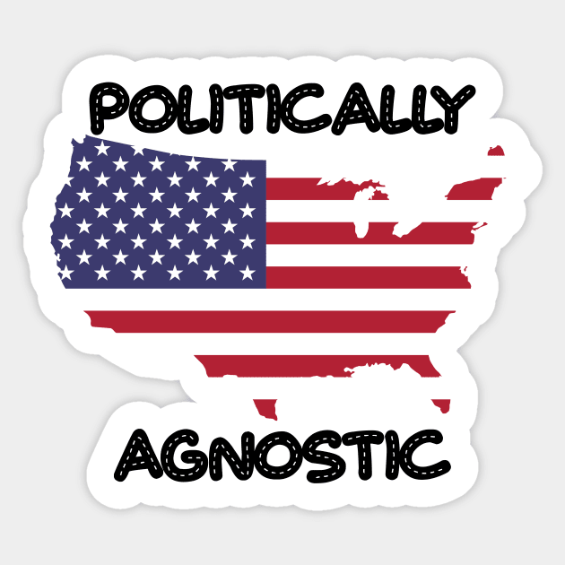 Politically Agnostic Sticker by nextneveldesign